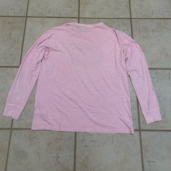 💙 Old Navy Pink Garment-Dyed Long Sleeve T-Shirt - Size S - Picture 5 of 6
